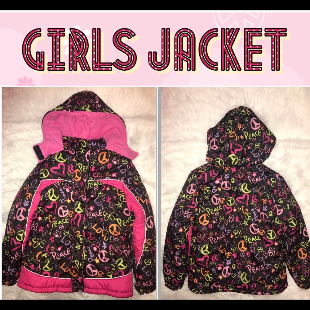 🌸Pink Platinum Zip Up Kids Jacket 🌸